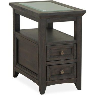 Westley Falls Graphite Chairside Table