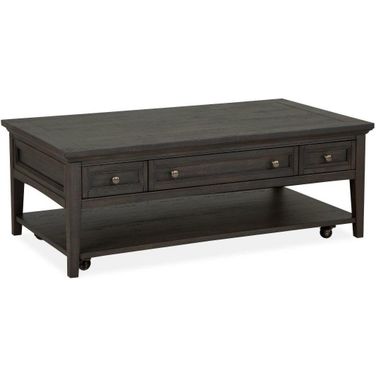 Westley Falls Graphite Rectangle Castered Cocktail Table