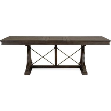 Westley Falls Graphite Trestle Dining Table