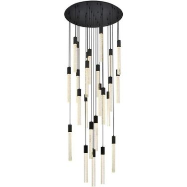 Weston 25 Lights Pendant In Black
