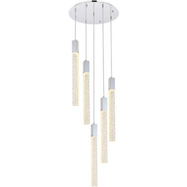 Weston 5 Lights Pendant In Chrome 2067D20C