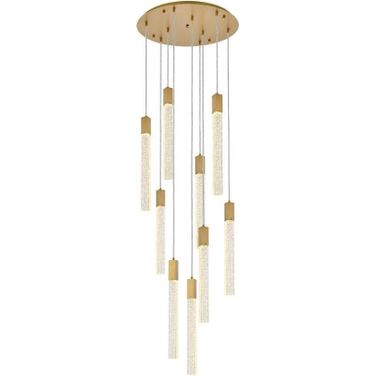 Weston 9 Lights Pendant In Satin Gold 2067D24SG