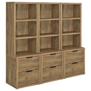 Westpark 3-piece Wall Unit Bookcase Set with USB In Mango