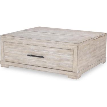 Westwood 1 Drawer Lift Top Cocktail Table In Weathered Oak