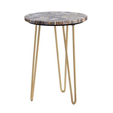 Westwood Accent Table In Blue and Gold