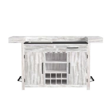 Westwood Bar Table with Ice Tray In Rustic White