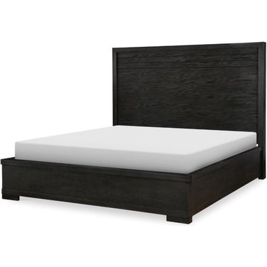 Westwood Dark Charred Oak Queen Panel Bed