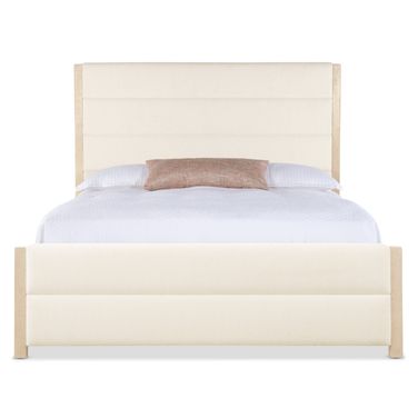 Westwood Queen Upholstered Bed In Beige
