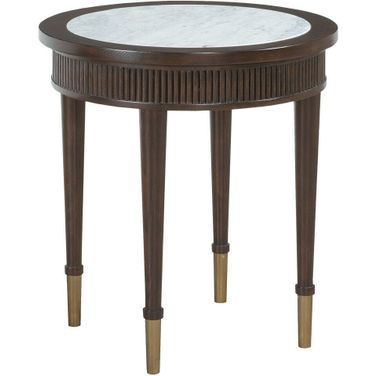 Westwood Round End Table In Graphite