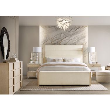 Westwood Upholstered Bedroom Set In Beige