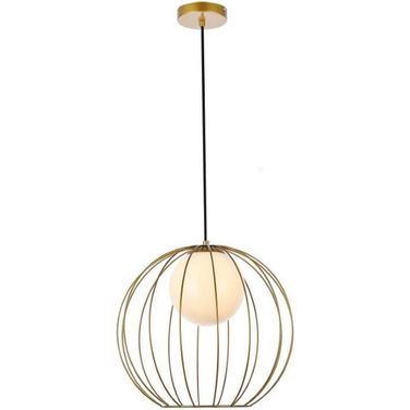 Wetzel 1 Light Brass Pendant