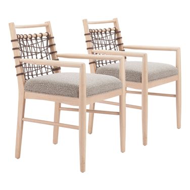 Wezly Dining Chair Set of 2 In Gray