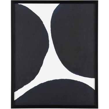 What Great Distance 16 x 20 Inch Midnight Blue and Ivory Framed Wall Art