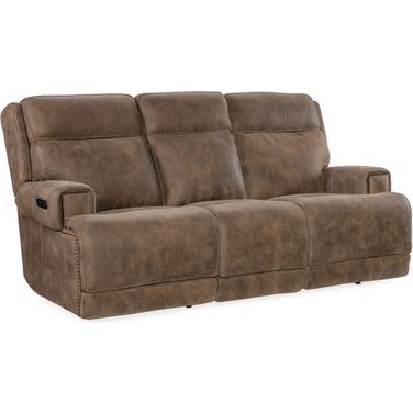 Wheeler Power Sofa With Power Headrest In Brown