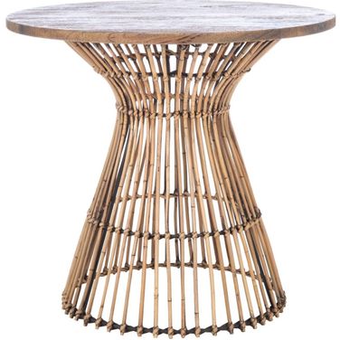 Whent Round Accent Table in Brown