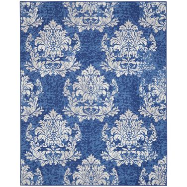 Whimsicle 7' x 10' Indoor Rug In Navy and Ivory