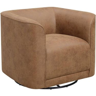 Whirlaway Swivel Accent Chair In Badlands Saddle