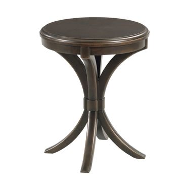 Whitaker Round Spot Table In Black Denim