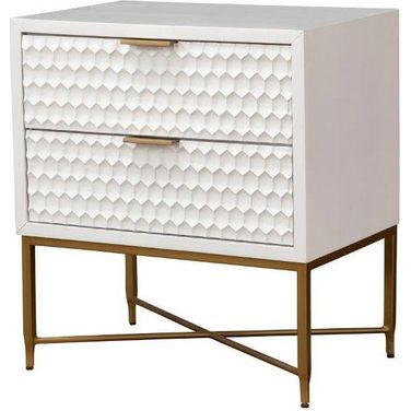 White Pearl Nightstand