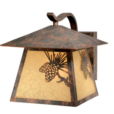 Whitebark 9.25 Inch Outdoor Wall Light In Olde World Patina
