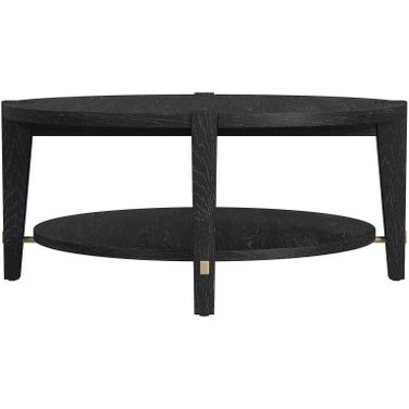 Whitfield Round Cocktail Table In Black