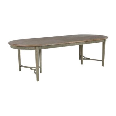Whitlock Dining Table In Distressed Cream and Natural