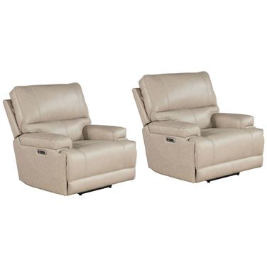 Whitman Cordless Power Recliner Set of 2 In Verona Linen