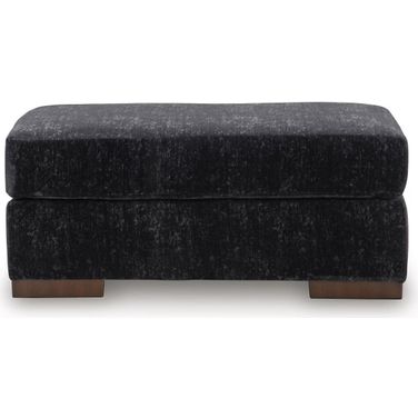 Whitmore Manor Ottoman In Black Pearl