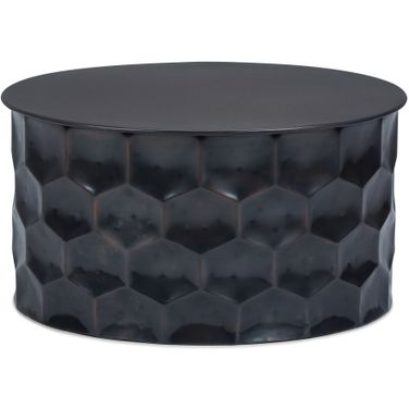 Whitney Metal Storage Coffee Table In Antique Bronze