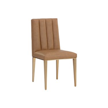 Wilbur Dining Chair Set of 2 In Milliken Cognac