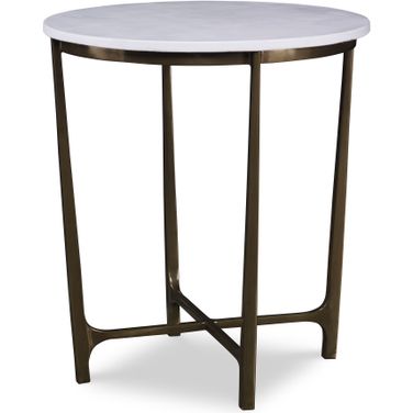Wilcox Chairside Table In White