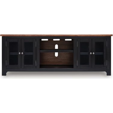 Wildenauer 76 Inch TV Stand In Brown and Black