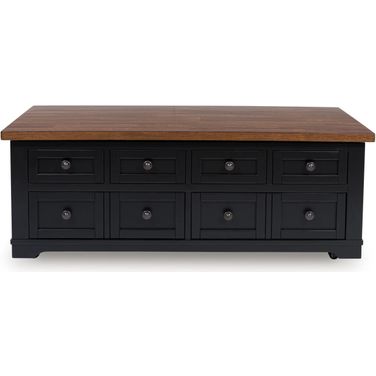 Wildenauer Lift-Top Coffee Table In Brown and Black