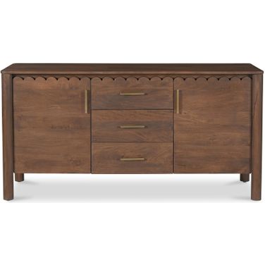 Wiley 3 Drawer Sideboard In Vintage Brown
