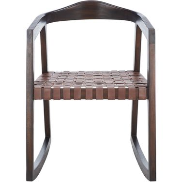 Willa Rocking Dining Chair In Brown