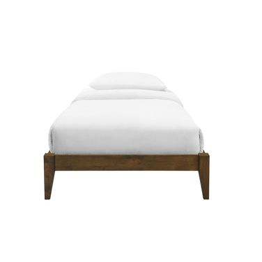 Willa Twin Wood Platform Bed In Walnut