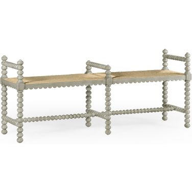 William Yeoward Bellingham Double Bench In Grey