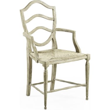 William Yeoward Bodiam Arm Chair In Grey Oak