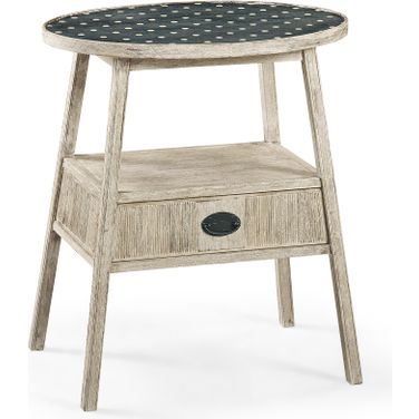 William Yeoward Bywater Side Table In Washed Acacia