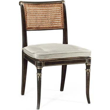 William Yeoward Linden Dining Side Chair In Charcoal Wash