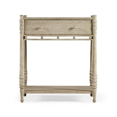 William Yeoward Morris Bedside Table In Grey Oak