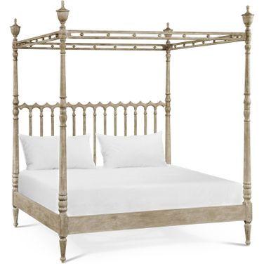 William Yeoward Morris King Bed In Grey