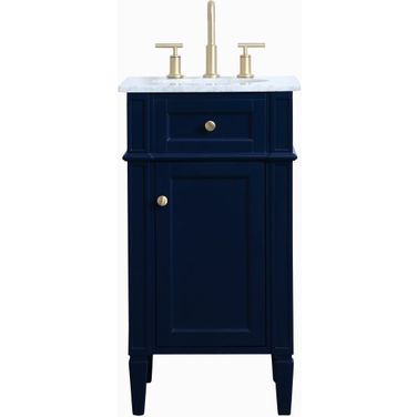 Williams 18 Inch Single Bathroom Vanity In Blue