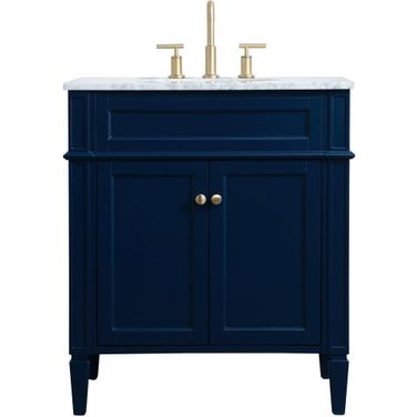 Williams 30 Inch Single Bathroom Vanity In Blue