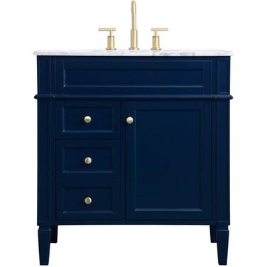 Williams 32 Inch Single Bathroom Vanity In Blue