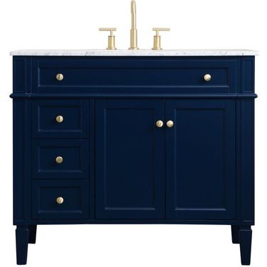 Williams 40 Inch Single Bathroom Vanity In Blue