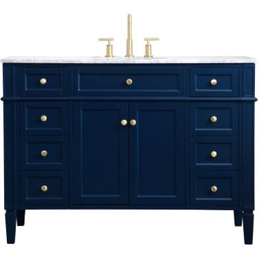 Williams 48 Inch Single Bathroom Vanity In Blue