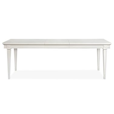 Willowbrook Extendable Rectangular Dining Table In Egg Shell White