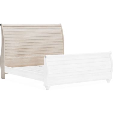 Willowton Whitewash King Sleigh Headboard Only