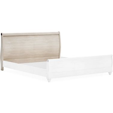 Willowton Whitewash Queen Sleigh Headboard Only